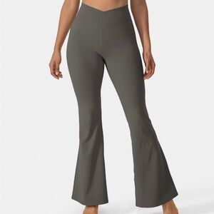 Grey Halara Bell Bottom Yoga Pants
